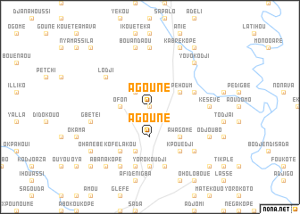 map of Agouné