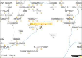 map of Agouni Adanne