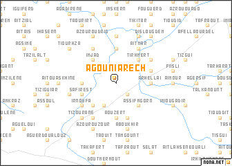 map of Agouni Arech