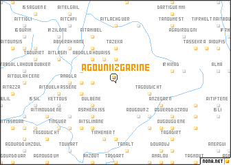 map of Agouni Izgarine