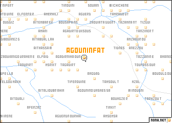 map of Agouni nʼ Fat