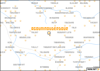 map of Agouni nʼ Ouderdour