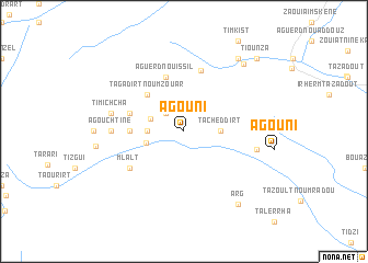 map of Agouni