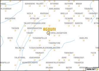 map of Agouni