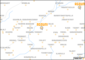 map of Agouni