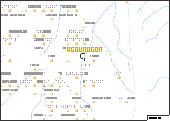 map of Agounogon