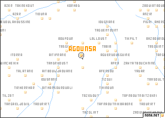 map of Agounsa