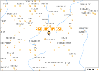 map of Agouns nʼ Iyssil