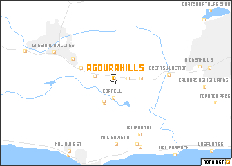 map of Agoura Hills