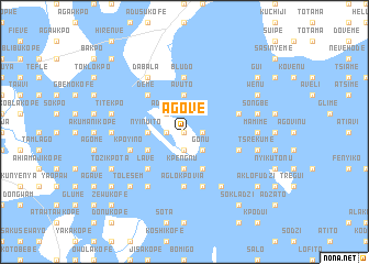 map of Agove