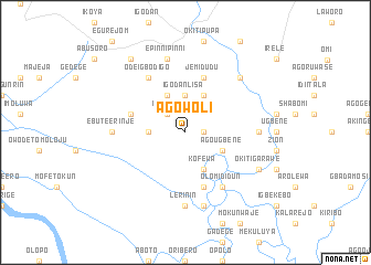 map of Ago Woli