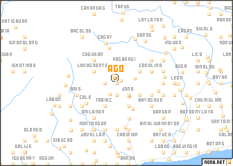 map of Agó