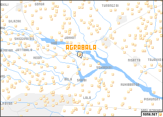 map of Āgra Bāla