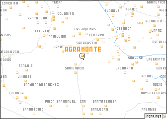 map of Agramonte