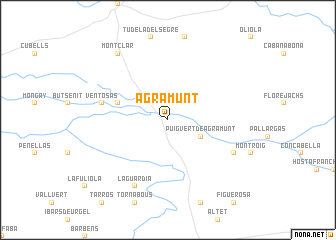 map of Agramunt