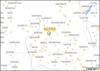 map of Agram