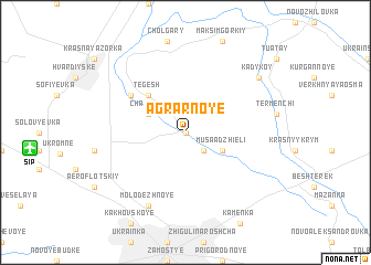 map of Agrarnoye