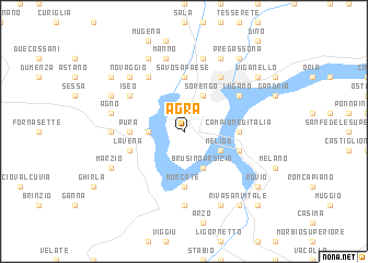map of Agra