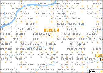 map of Agrela