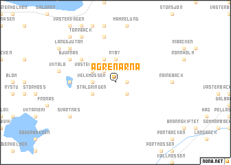map of Ågrenarna