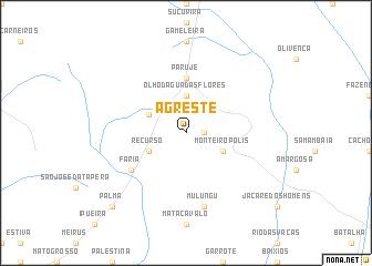 map of Agreste