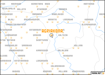 map of Agriakóna