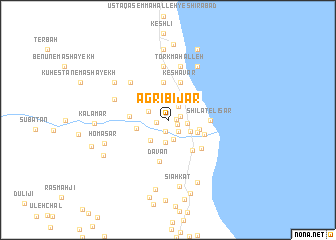 map of Agrī Bījār