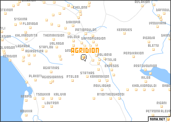 map of Agrídion