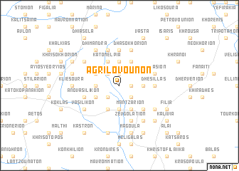 map of Agrilóvounon