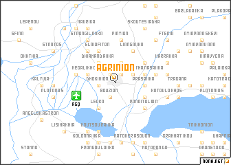 map of Agrínion