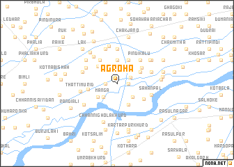 map of Agroha