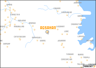 map of Agsaman