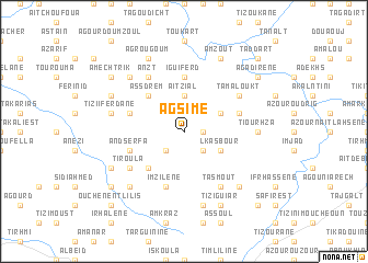 map of Agsime