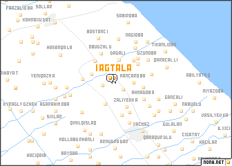 map of Ağtala