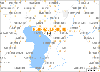 map of Agua Azul Rancho