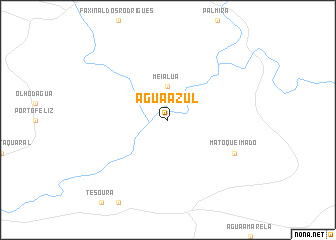 map of Água Azul