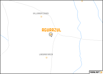 map of Agua Azul