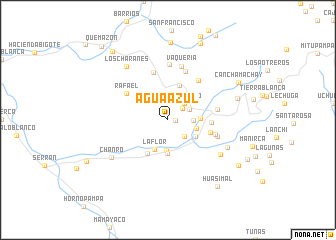 map of Agua Azul