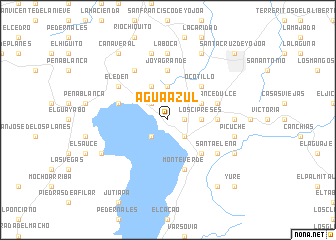 map of Agua Azul