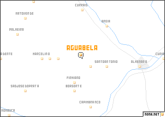 map of Água Bela