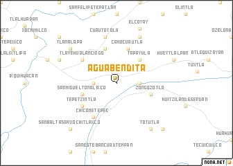 map of Agua Bendita