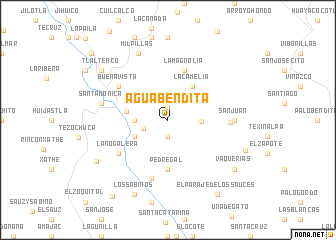 map of Agua Bendita