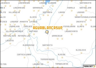 map of Agua Blanca Sur