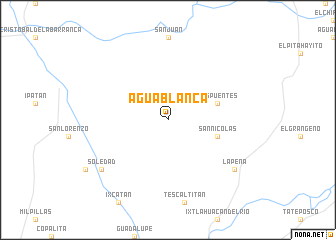 map of Agua Blanca
