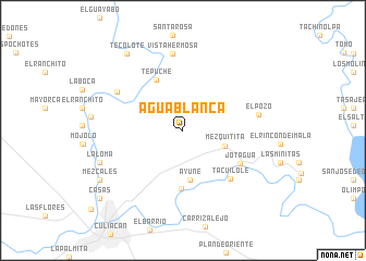 map of Agua Blanca