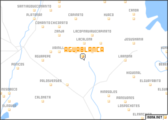 map of Agua Blanca