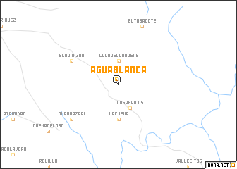 map of Agua Blanca