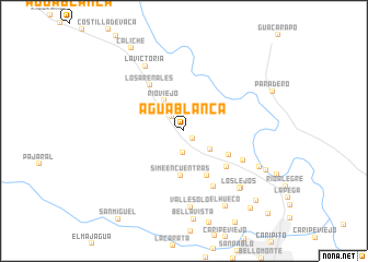 map of Agua Blanca