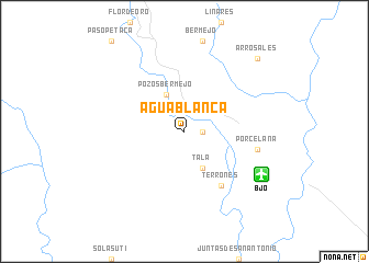 map of Agua Blanca