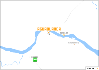 map of Agua Blanca